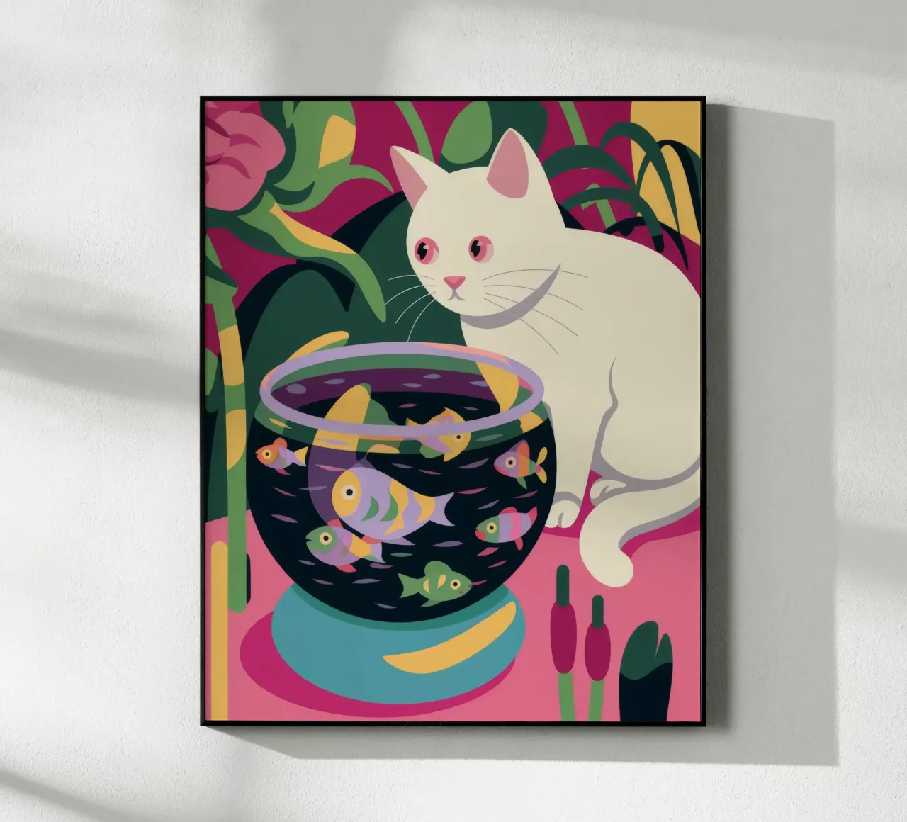 Gatto curioso plexiglass da Artie Shifa