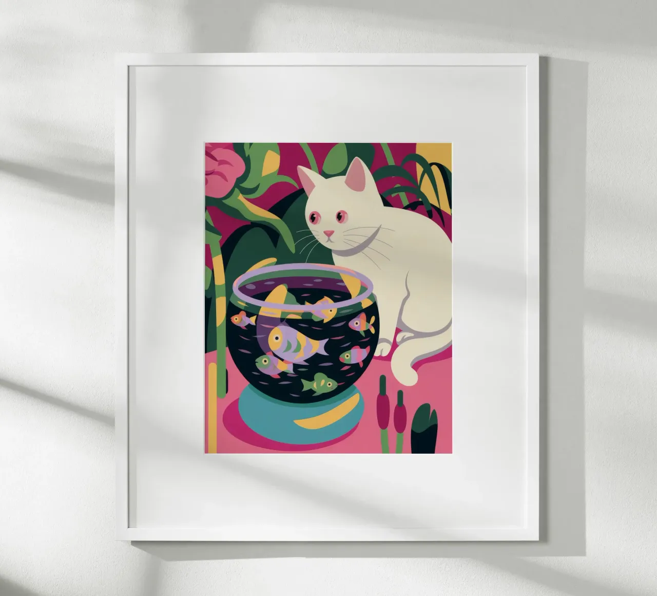 Gatto curioso poster da Artie Shifa