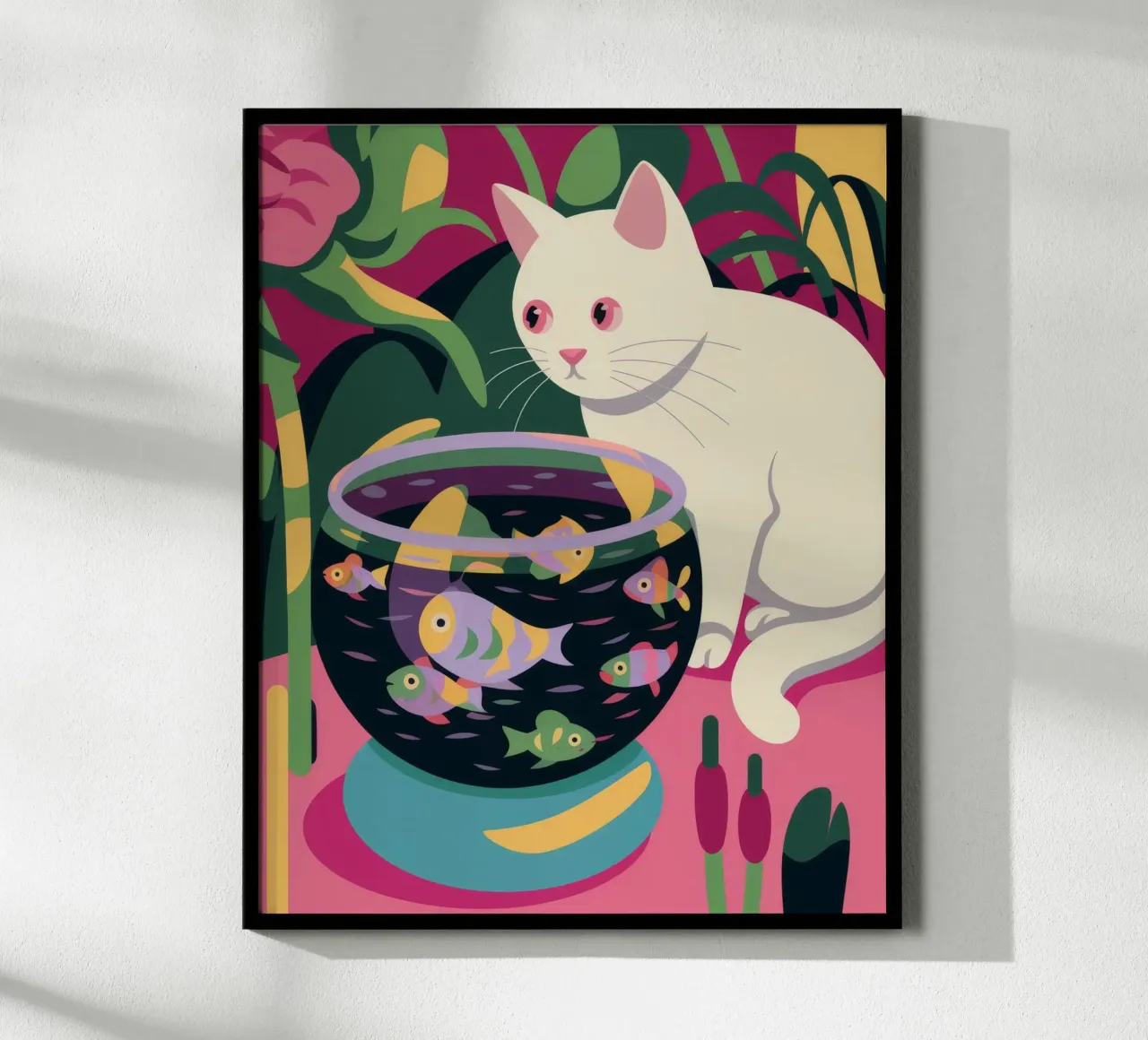 Gatto curioso poster da Artie Shifa