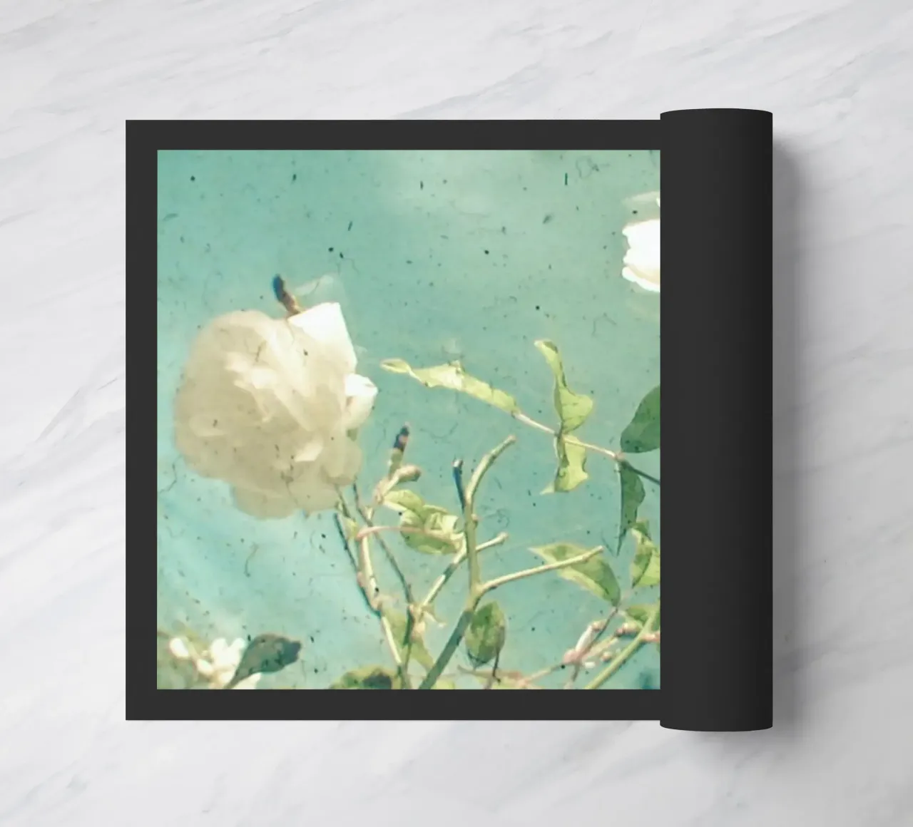 White Rose doormat by Cassia Beck Photography