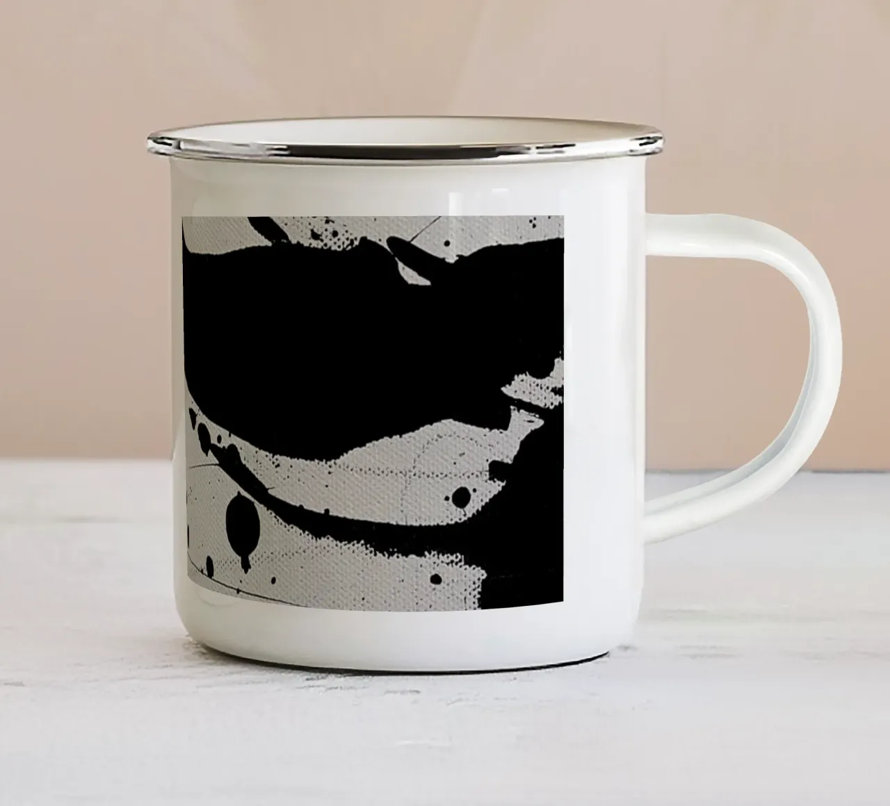 Vibrazione tazza in smalto da rebeccaannemaclean
