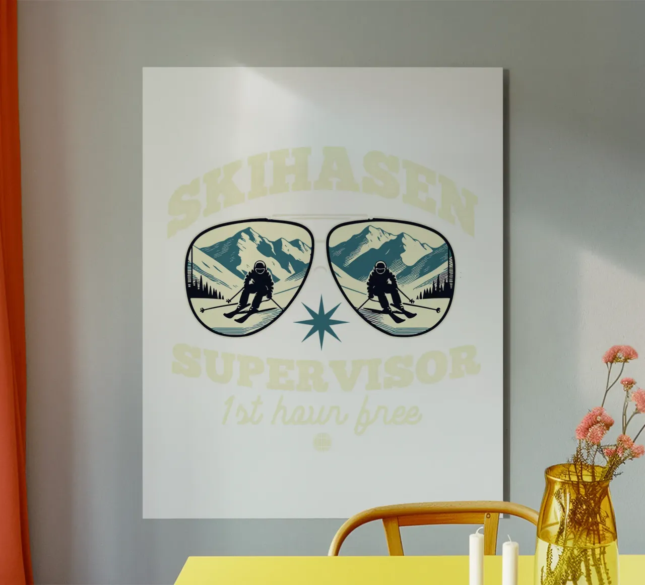 Supervisore dello sci da neve alluminio dibond da 🥝 KIWI STORE