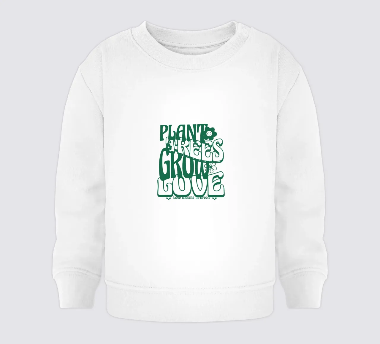 Le piante crescono con amore felpa neonato da 🥝 KIWI STORE