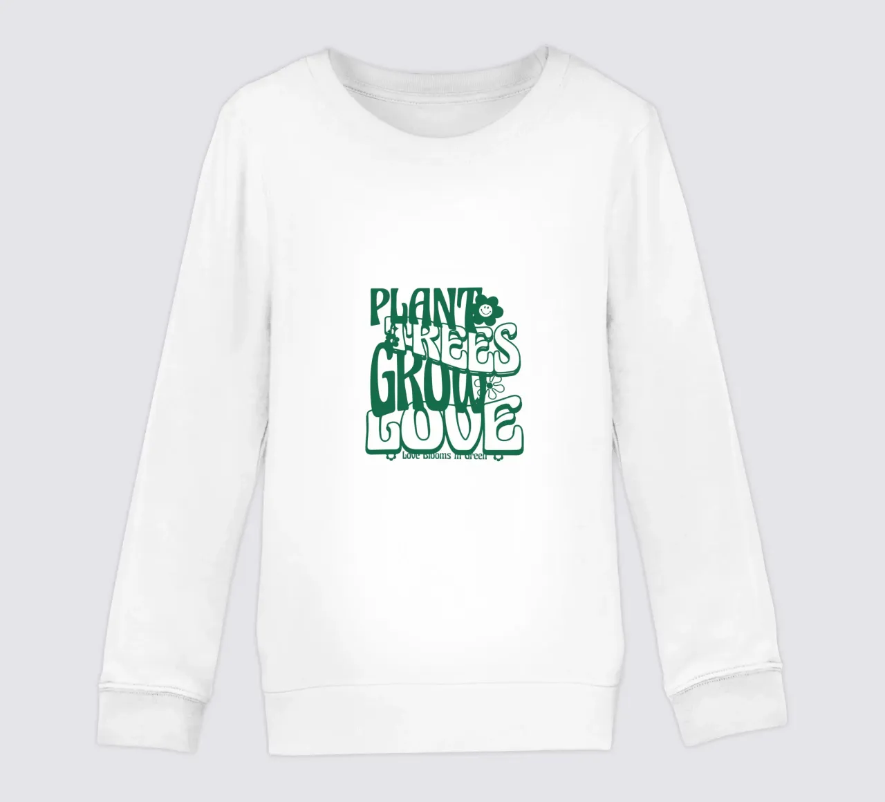 Le piante crescono con amore felpa bambino da 🥝 KIWI STORE