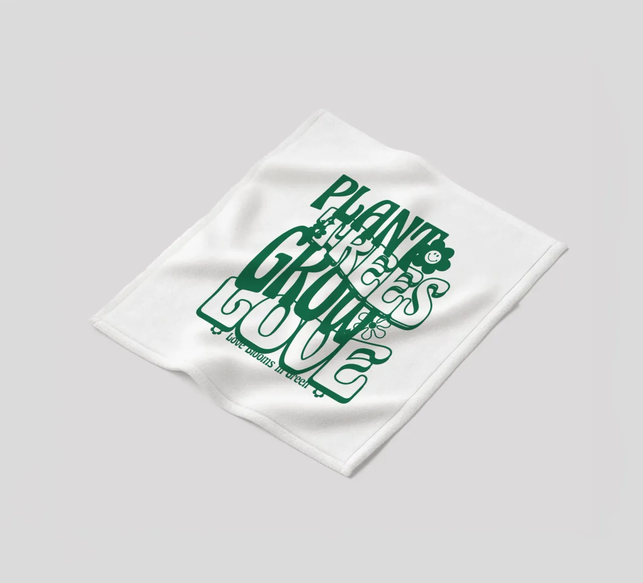 Le piante crescono con amore coperta in pile da 🥝 KIWI STORE