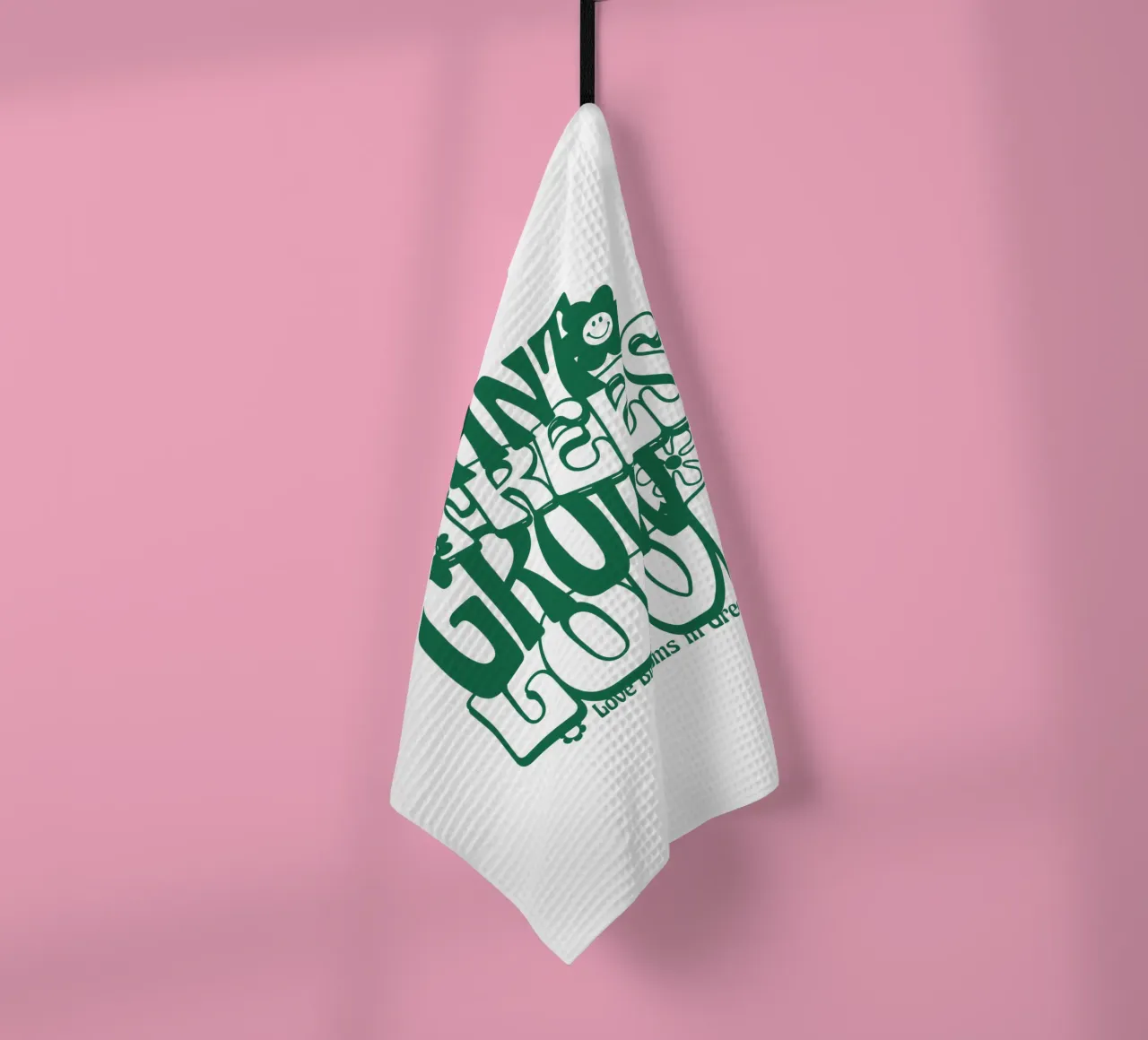 Le piante crescono con amore canovaccio da cucina da 🥝 KIWI STORE