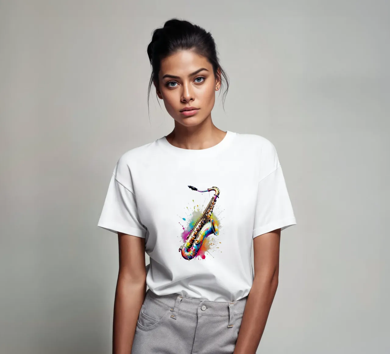 sassofono jazz t-shirt da 🥝 KIWI STORE