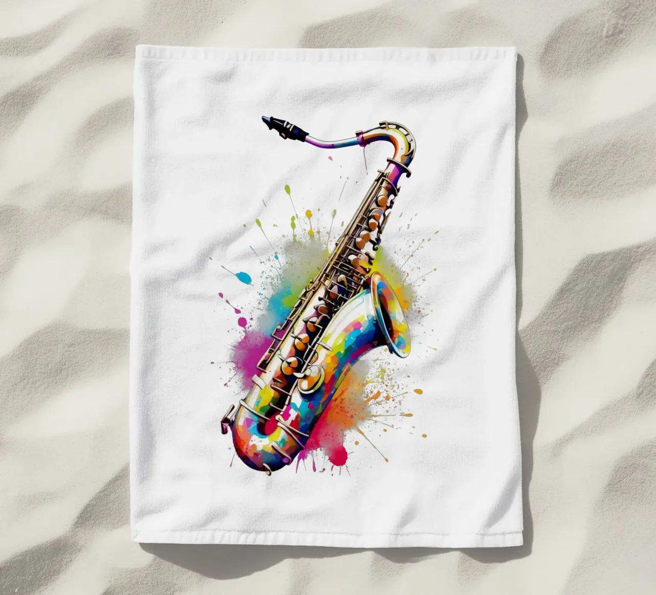 sassofono jazz telo mare da 🥝 KIWI STORE