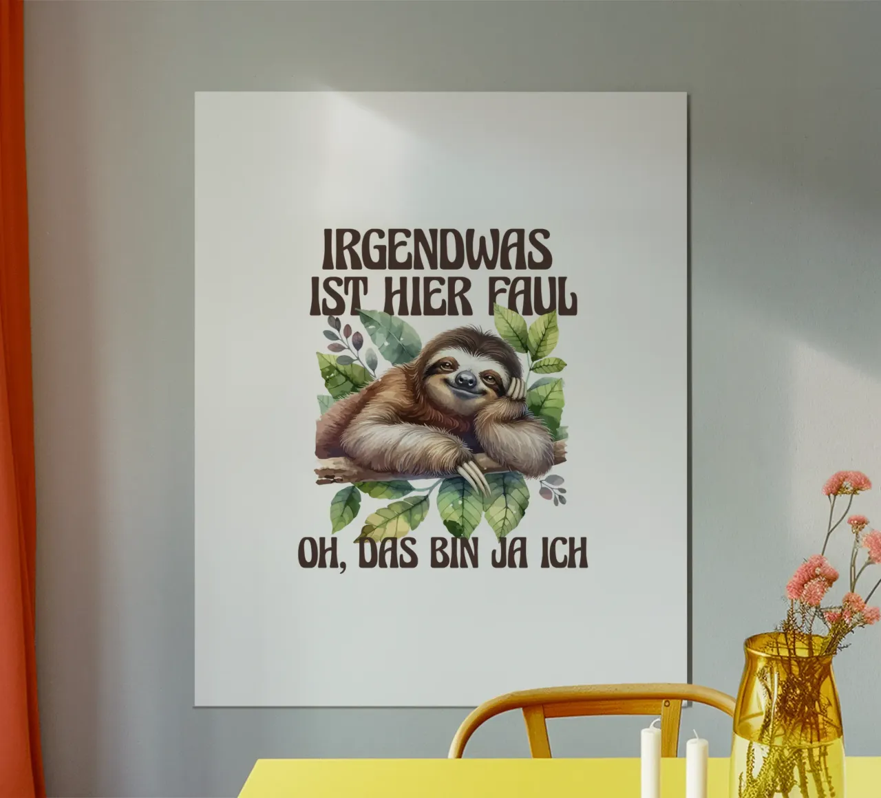 Perezoso alemán poster de 🥝 KIWI STORE