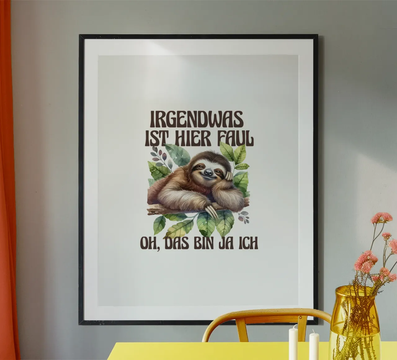 Perezoso alemán poster de 🥝 KIWI STORE