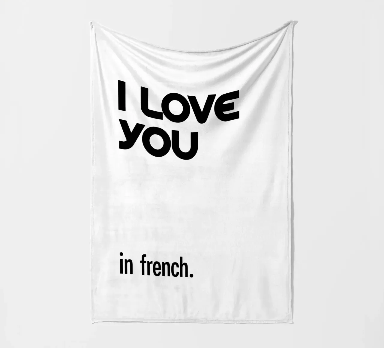 Ti amo in francese tipografico coperta in pile da YV TYPOGRAPHY
