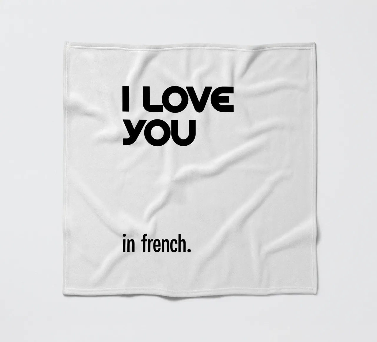 Ti amo in francese tipografico coperta in pile da YV TYPOGRAPHY