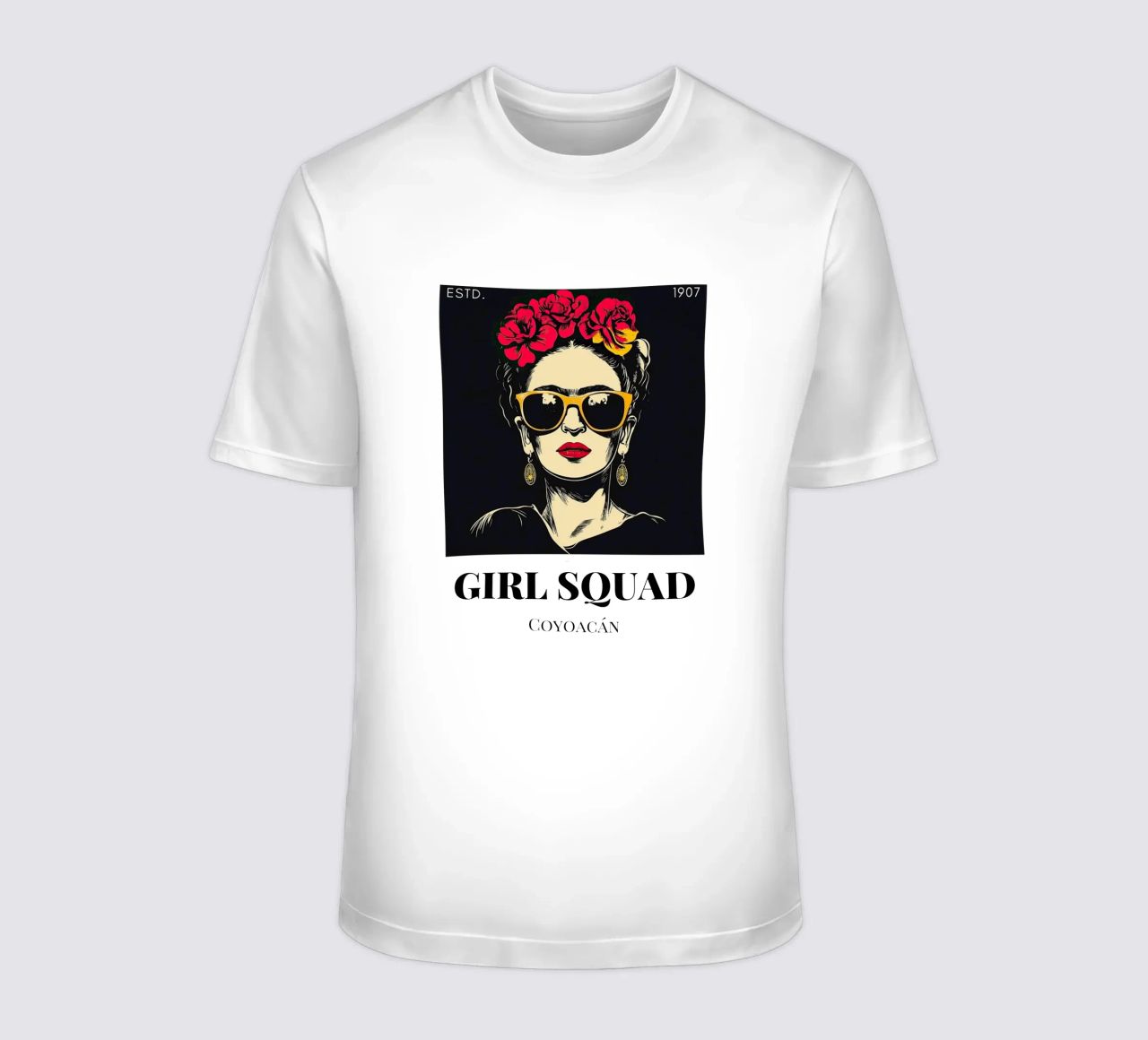 Frida Kahlo "Mujeres fuertes, arte fuerte" camiseta de Fantasias Florales