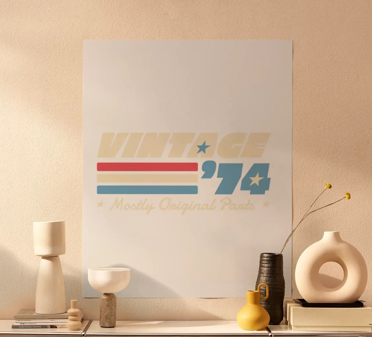 citazione vintage 74 poster con telaio in plastica da 🥝 KIWI STORE