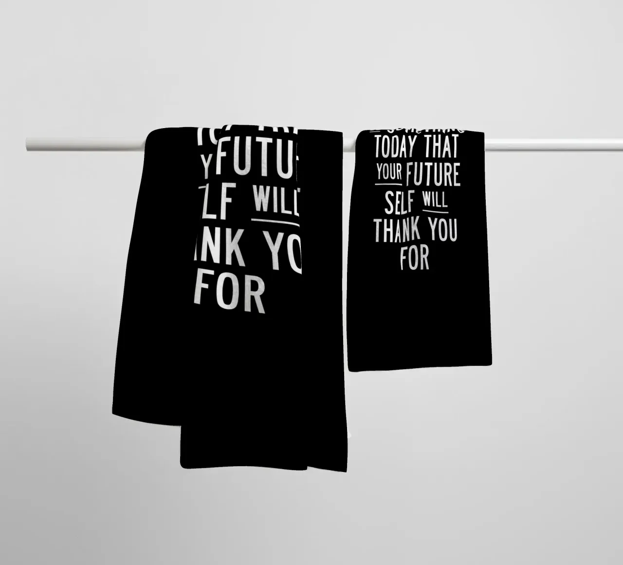 Do Something Today That Your Future Self Will Thank You For towel by THE MOTIVATED TYPE