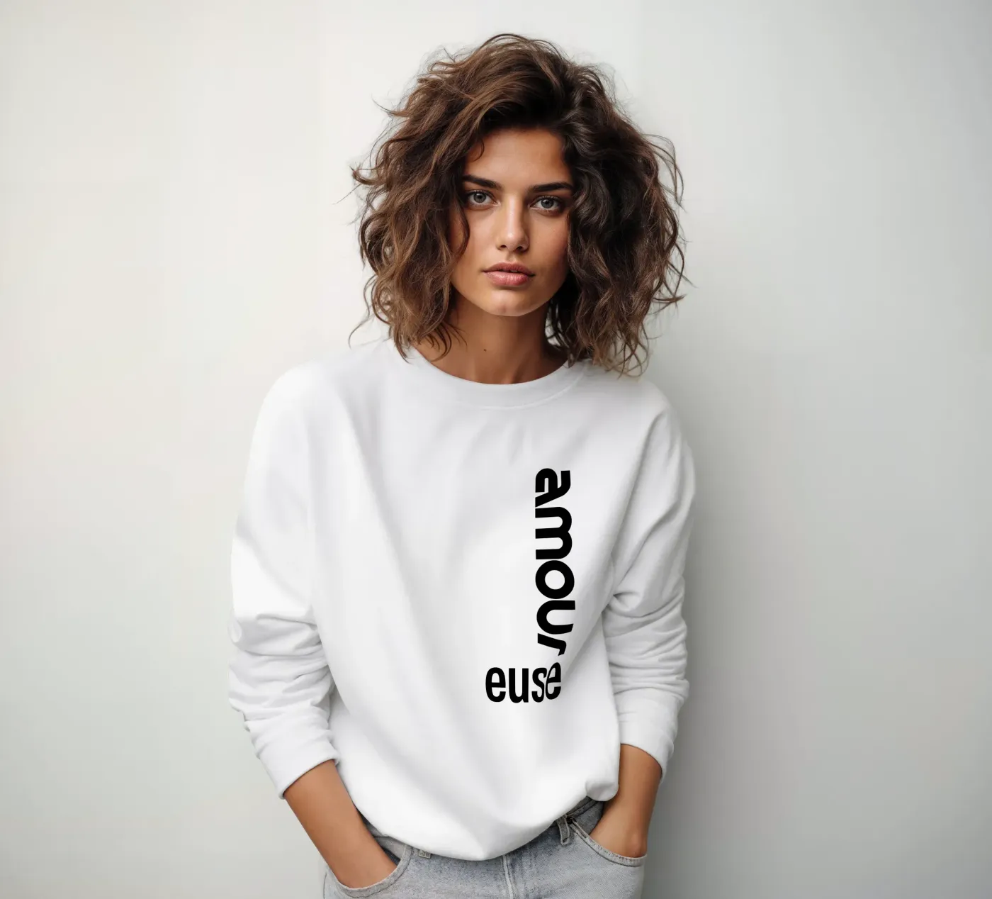 Amour Euse felpa da YV TYPOGRAPHY