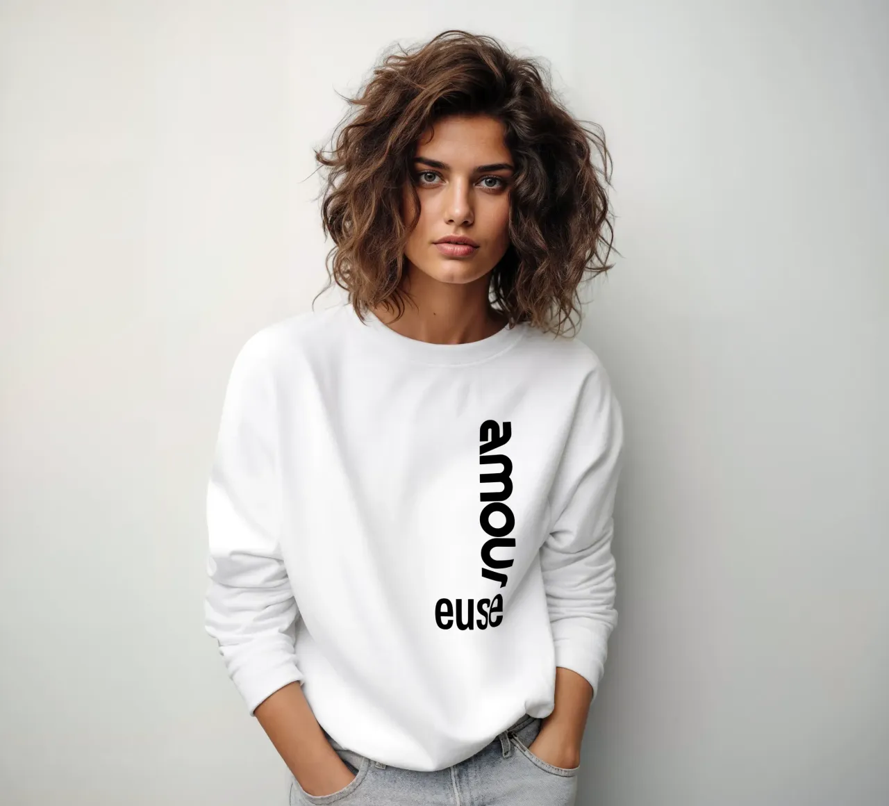 Amour Euse felpa da YV TYPOGRAPHY