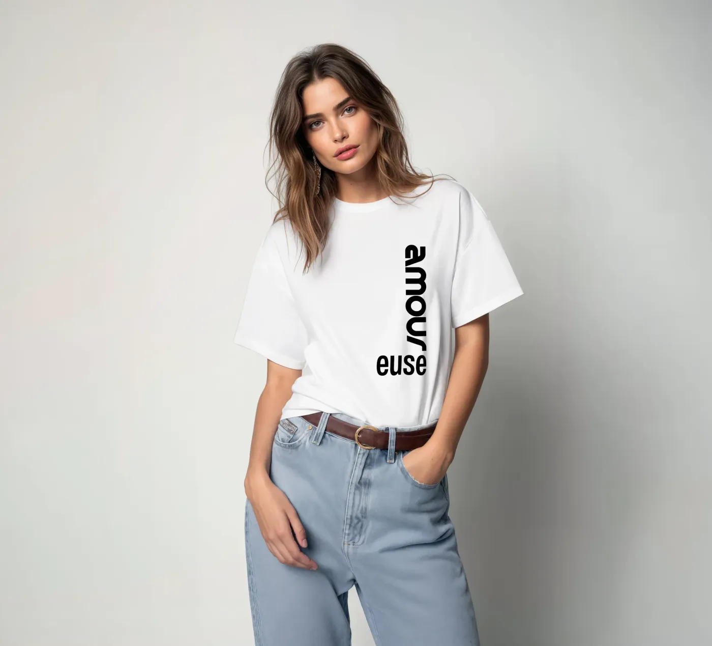 Amour Euse t-shirt da YV TYPOGRAPHY