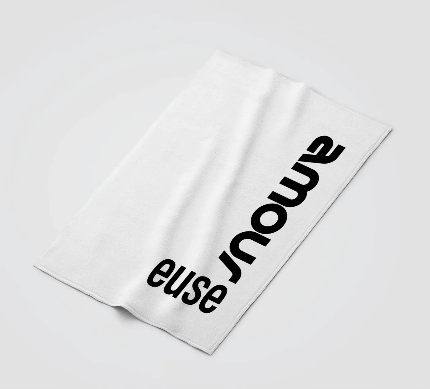 Amour Euse fleece blanket by YV TYPOGRAPHY