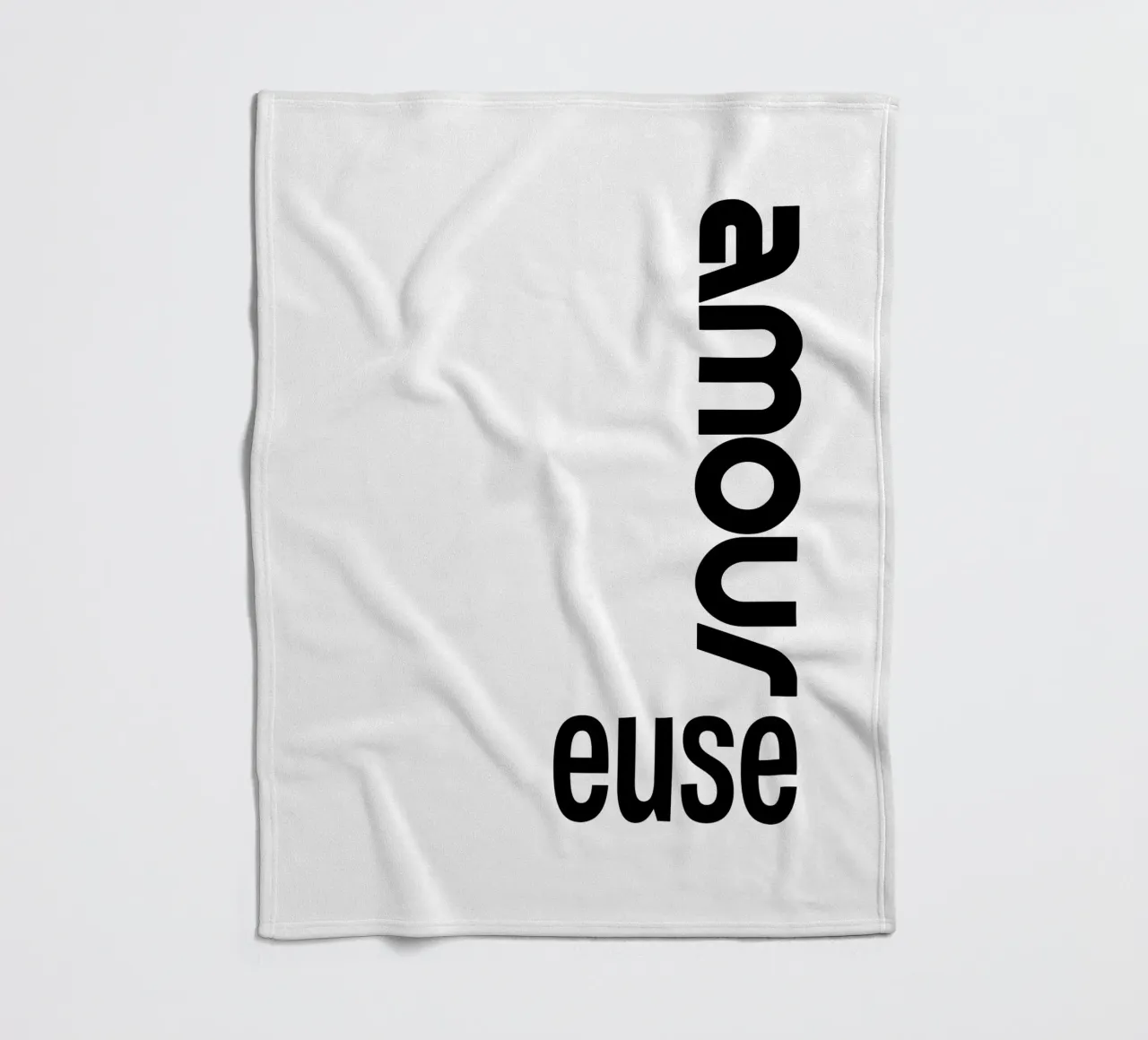 Amour Euse Fleecedecke von YV TYPOGRAPHY