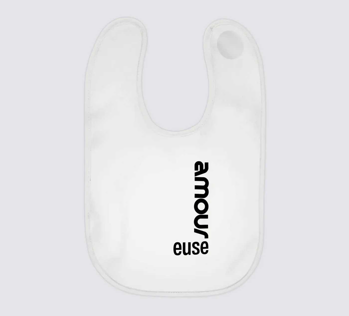 Amour Euse baby slabbetje van YV TYPOGRAPHY