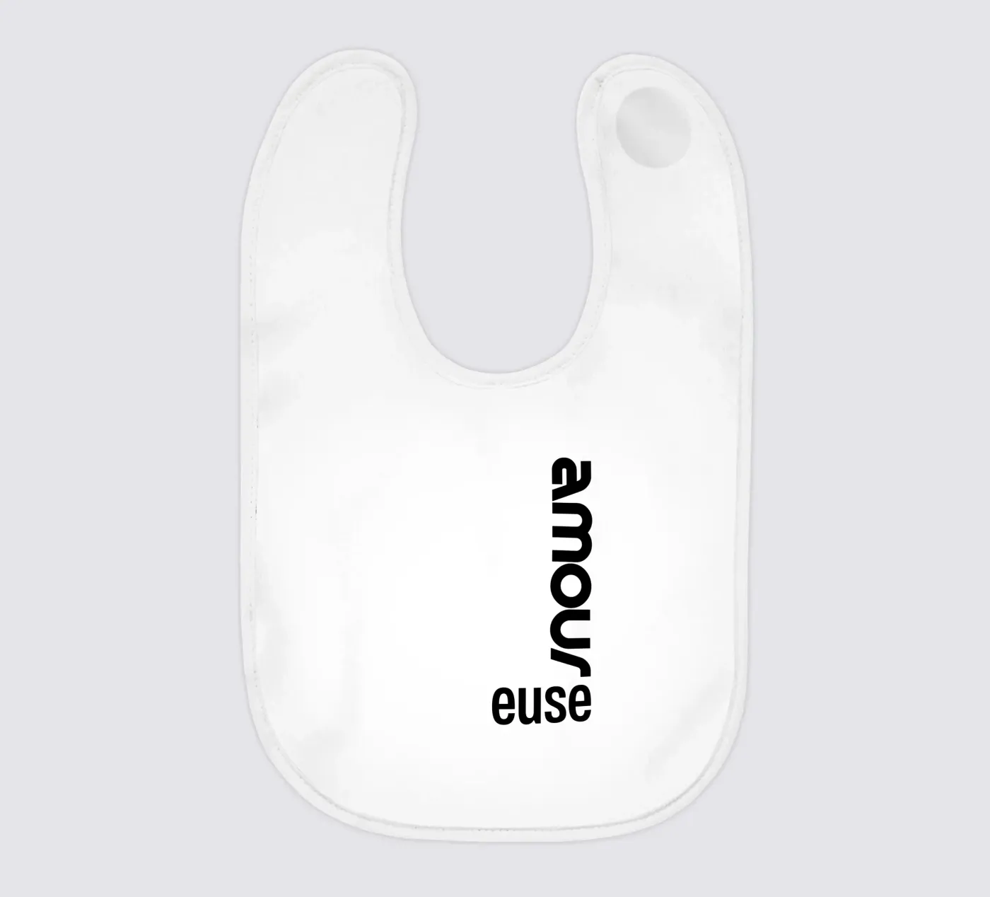 Amour Euse baby slabbetje van YV TYPOGRAPHY