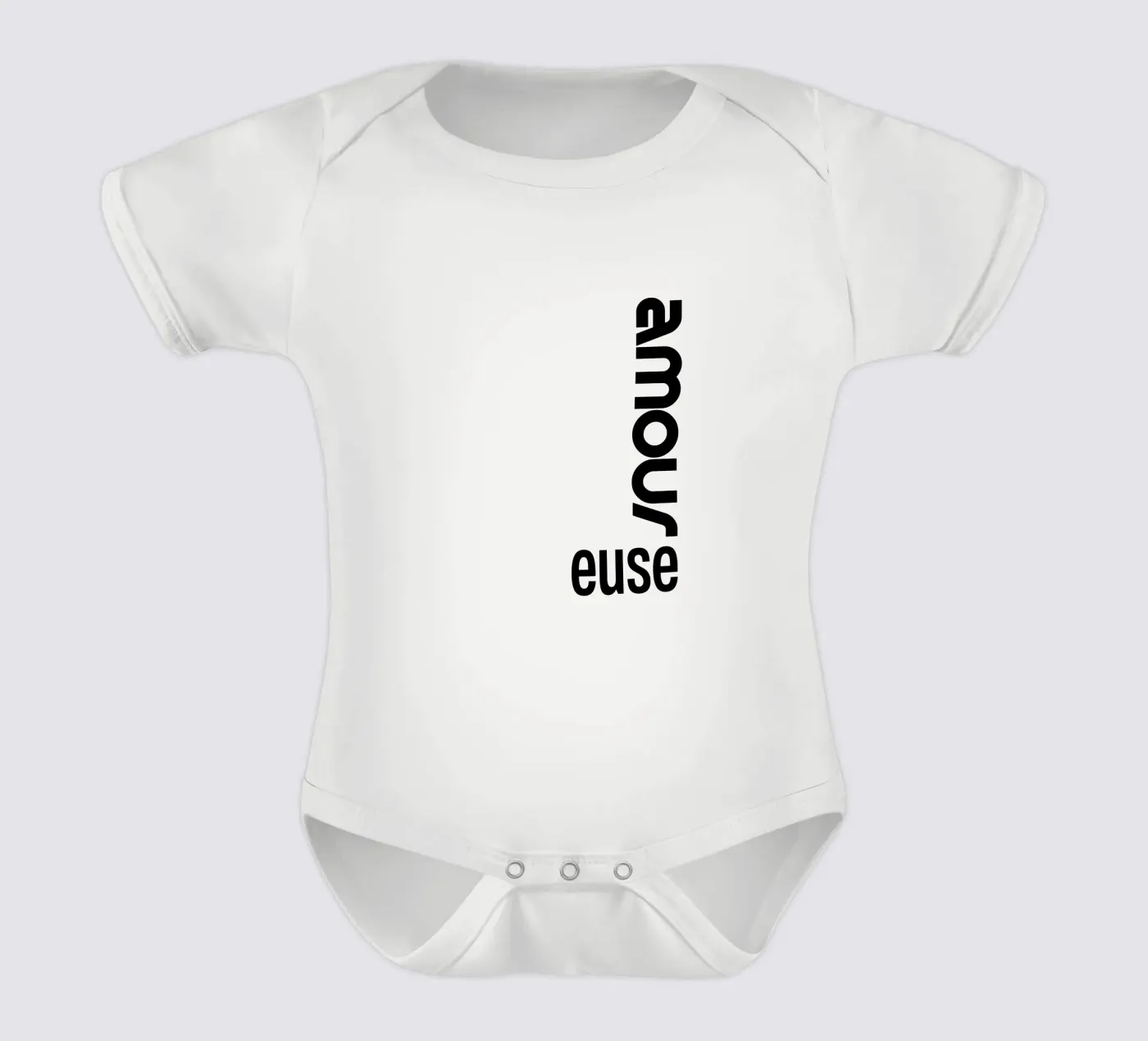Amour Euse body bébé de YV TYPOGRAPHY