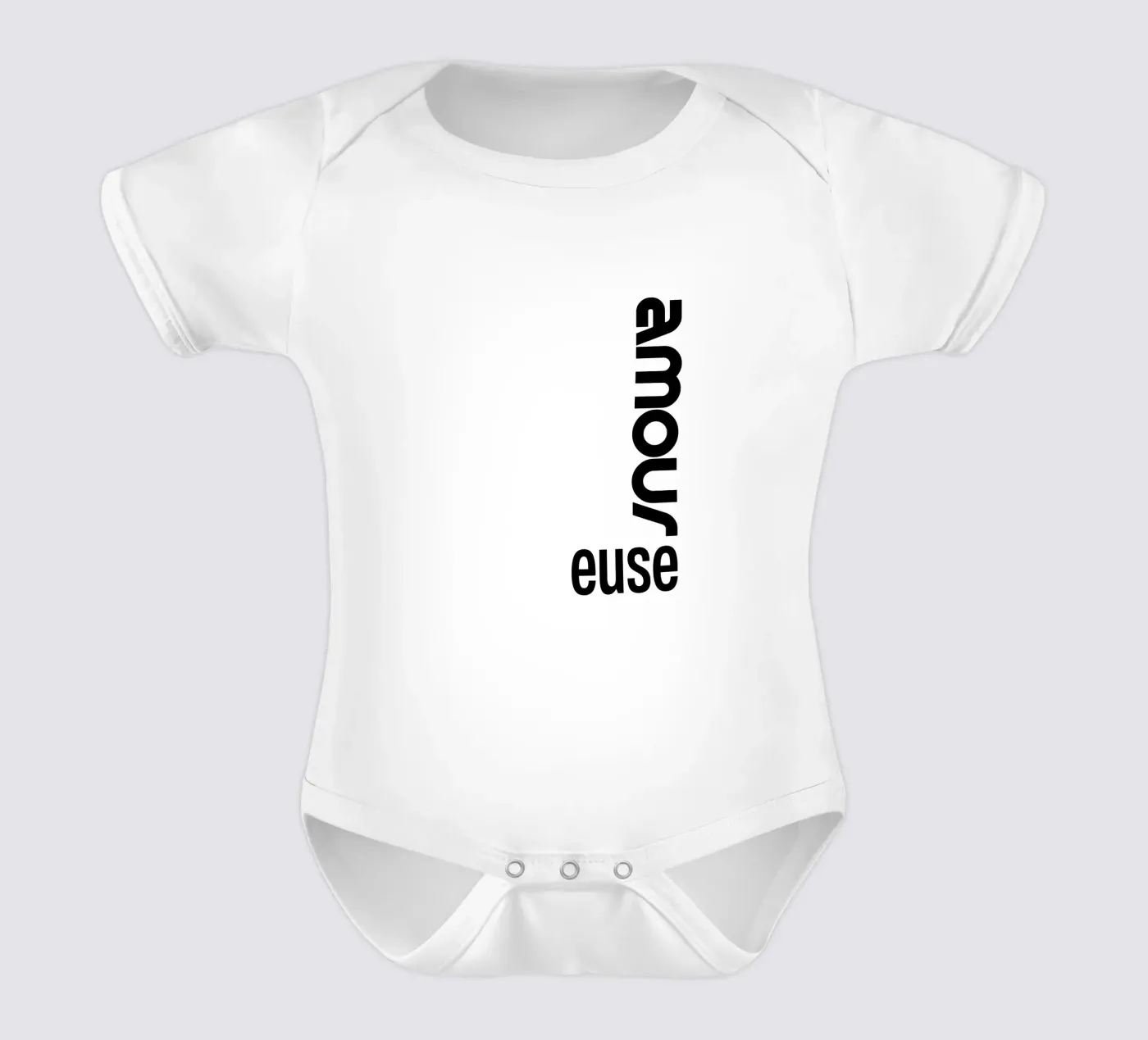 Amour Euse body bébé de YV TYPOGRAPHY