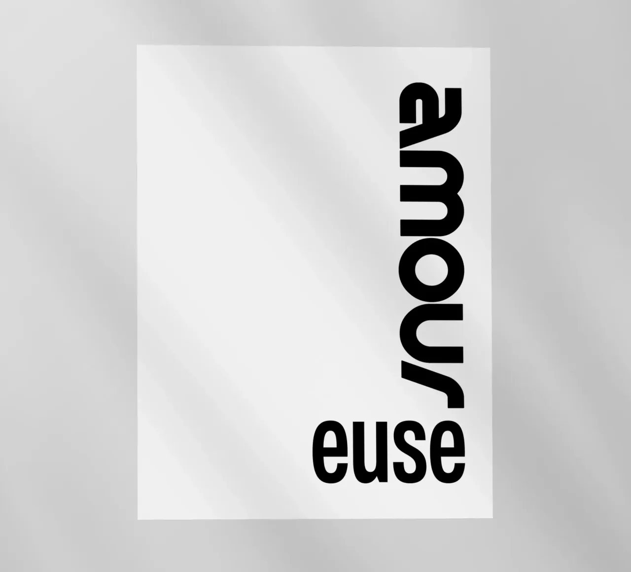 Amour Euse pellicola backlit da YV TYPOGRAPHY