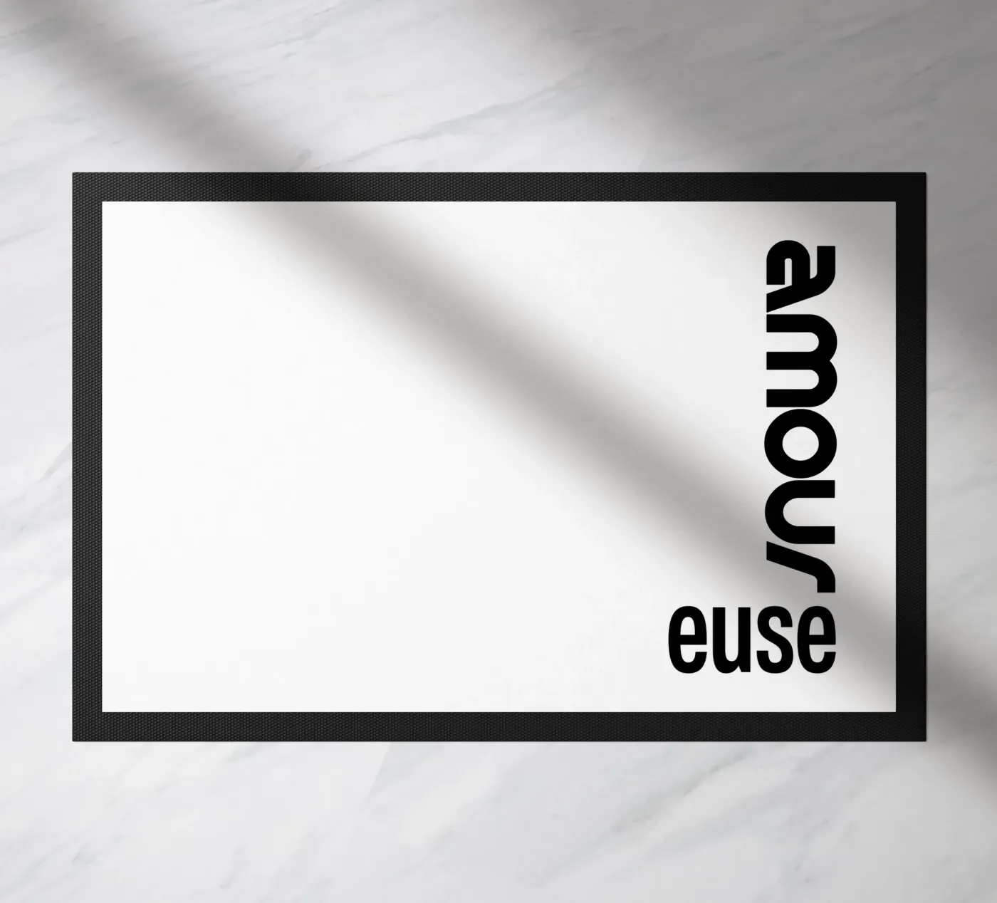 Amour Euse doormat by YV TYPOGRAPHY