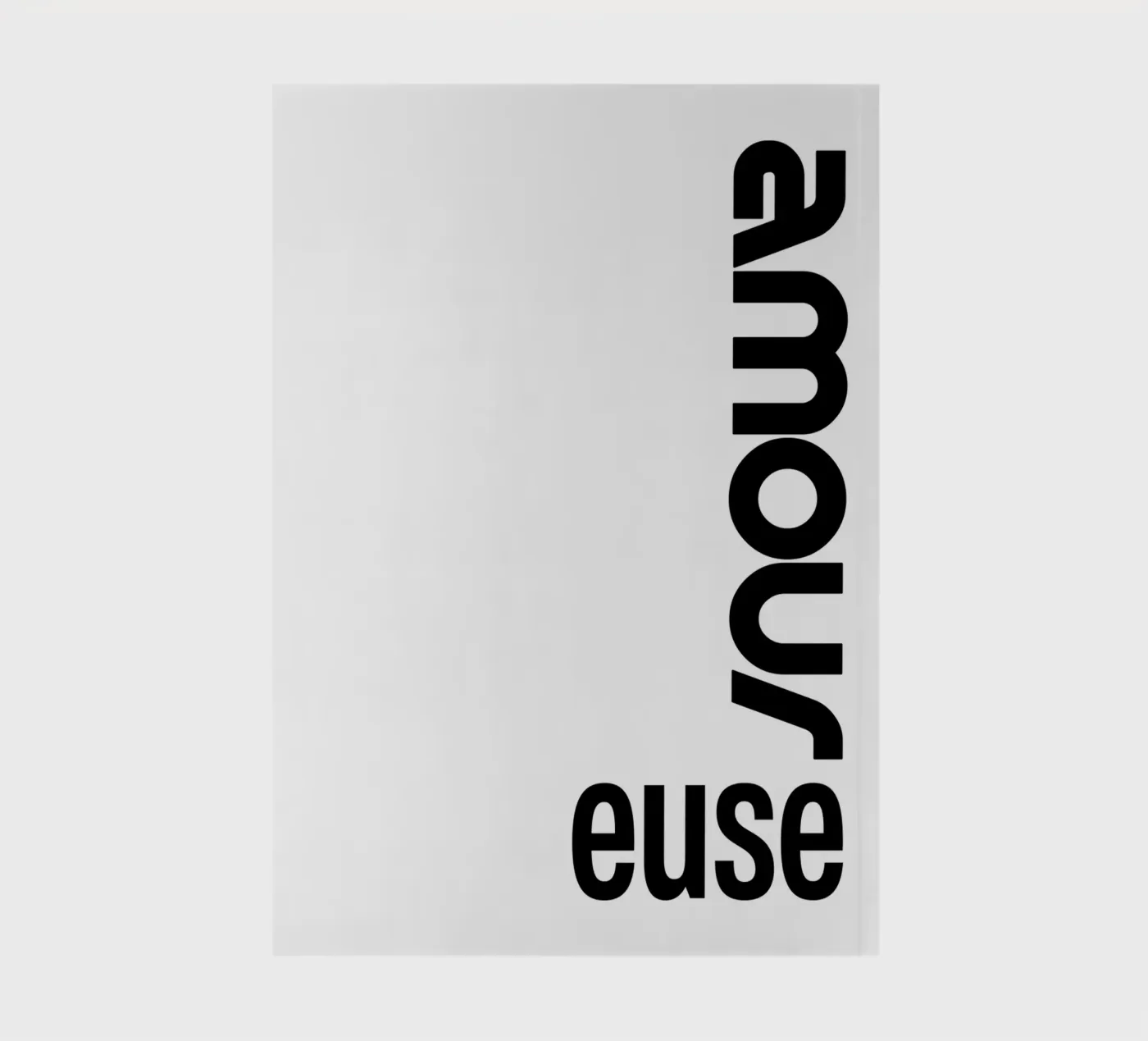 Amour Euse notebook by YV TYPOGRAPHY