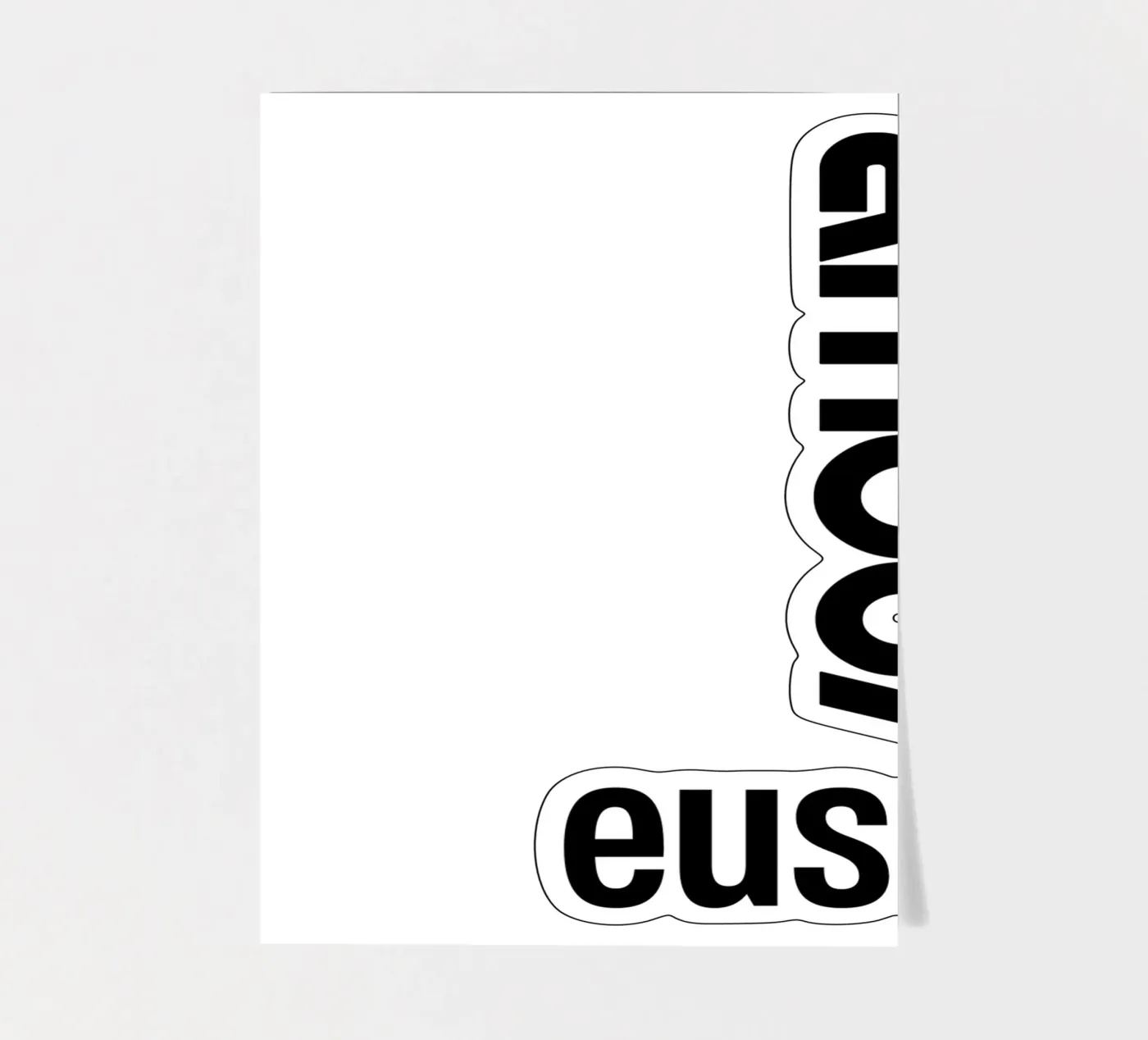 Amour Euse sticker sheet by YV TYPOGRAPHY