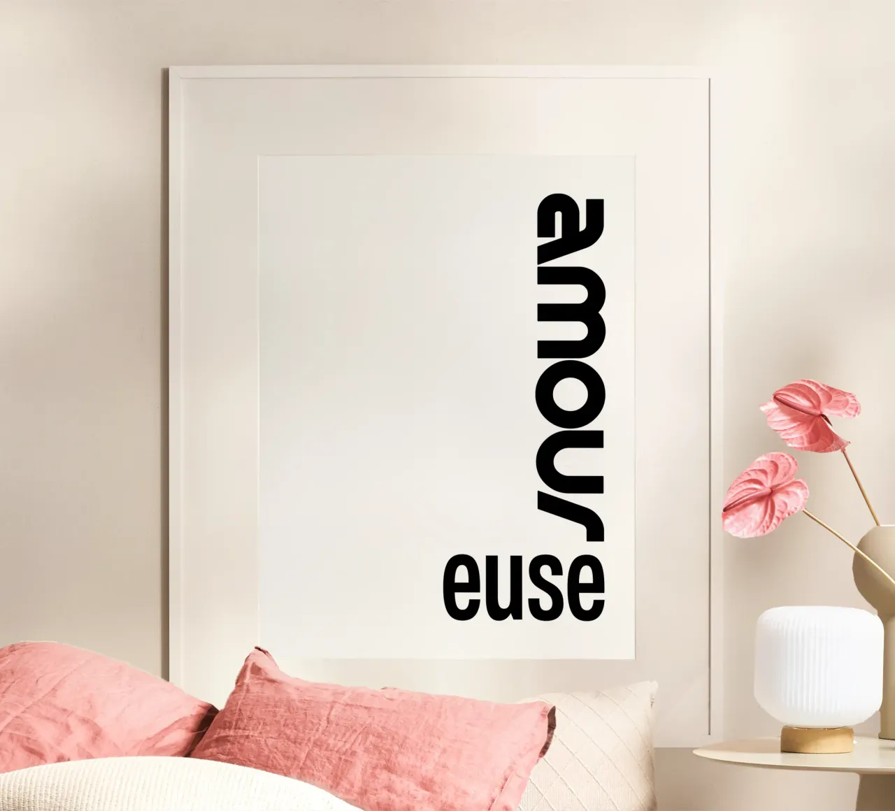 Amour Euse poster da YV TYPOGRAPHY