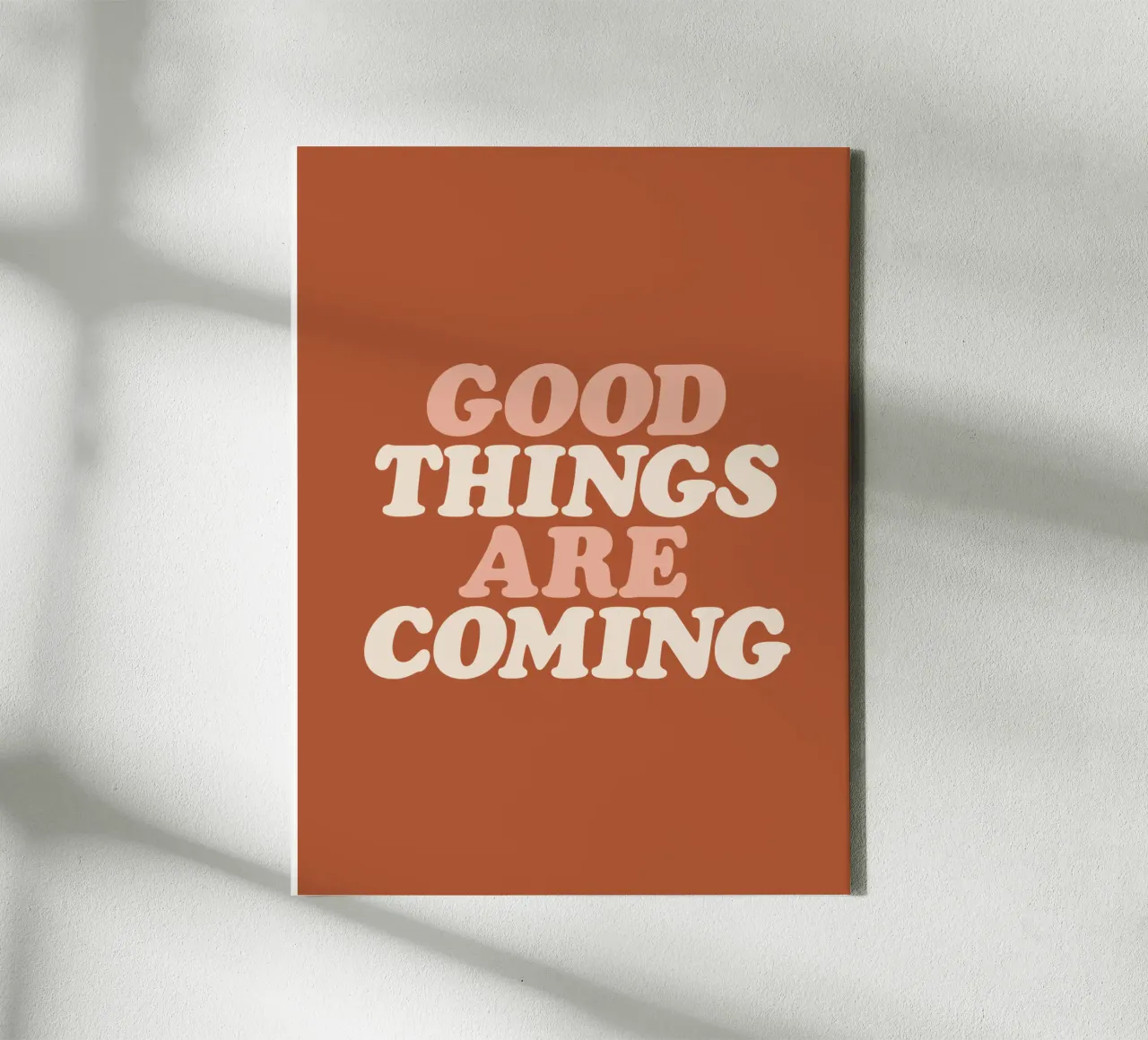 Good Things Are Coming Typography Design canvas by THE MOTIVATED TYPE