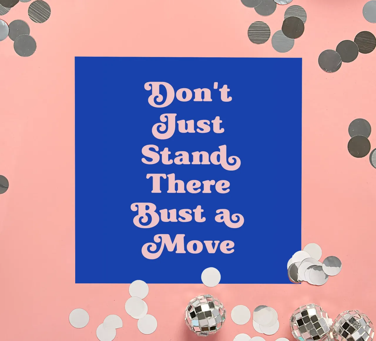 Stehen Sie nicht einfach da Zitat (blauer Ton) Sticker von Paigaam Studio
