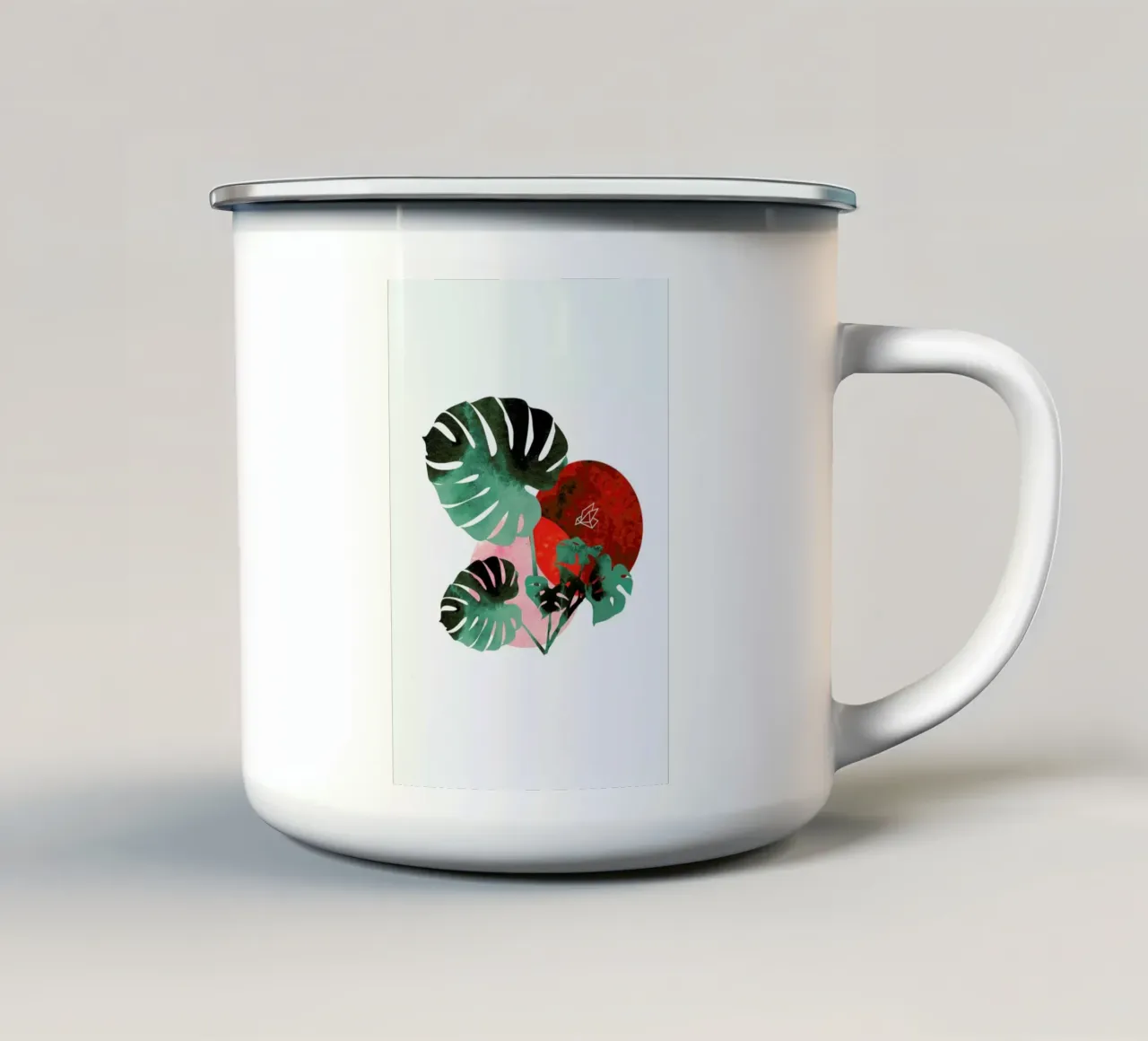 Tropical Red tazza in smalto da XOXO Arte