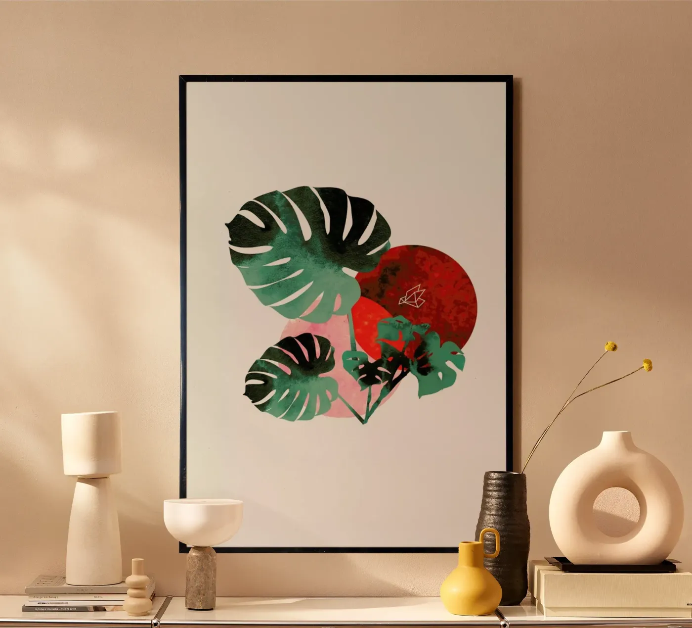 Tropical Red poster da XOXO Arte