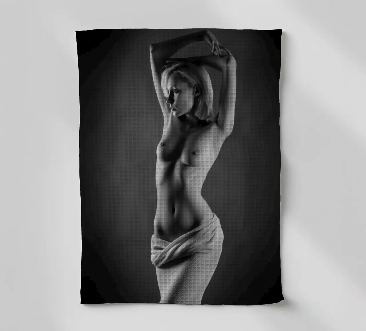 Iveta posed in cotton canovaccio da cucina da Dave Hare Photography