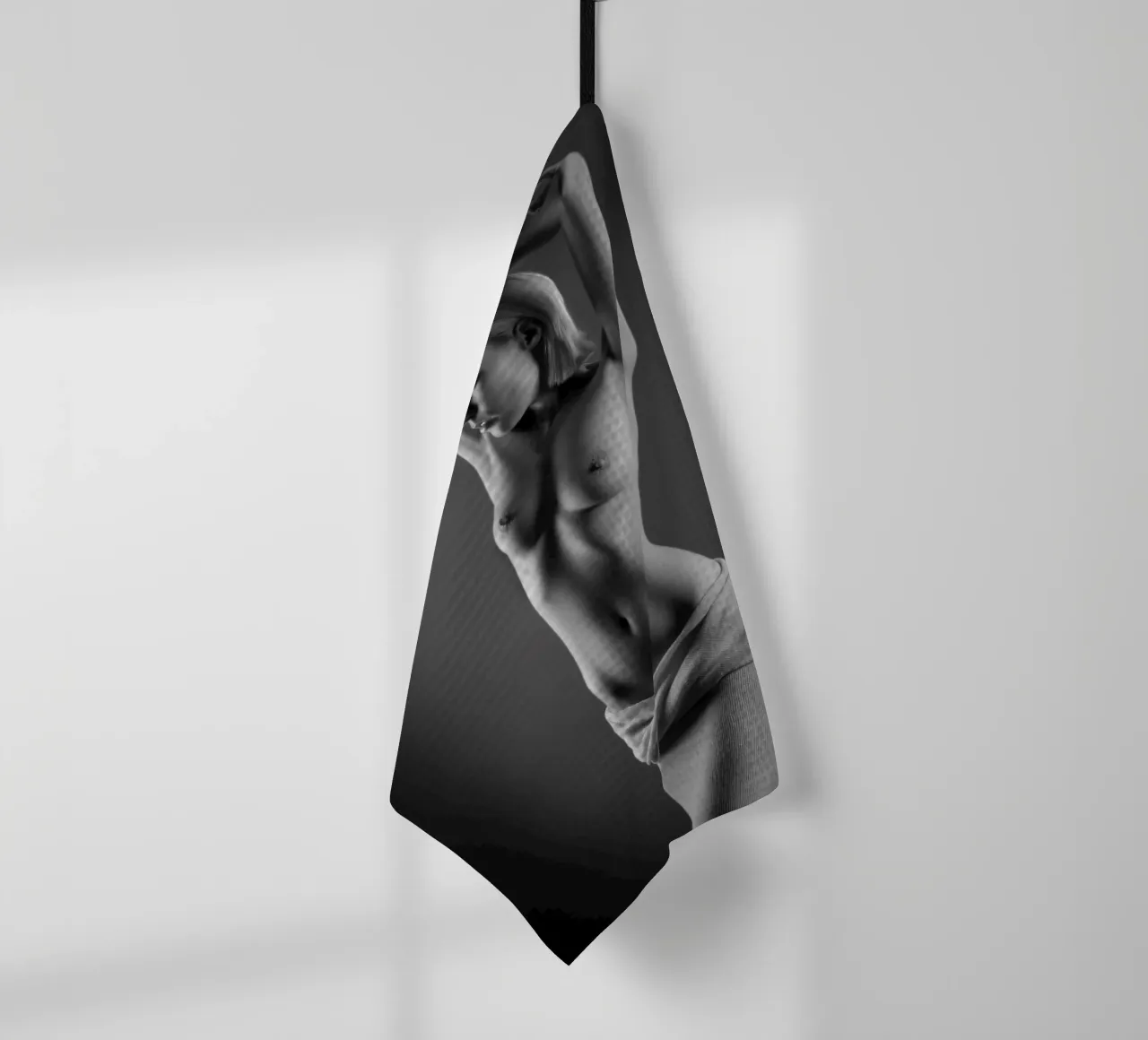 Iveta posed in cotton canovaccio da cucina da Dave Hare Photography