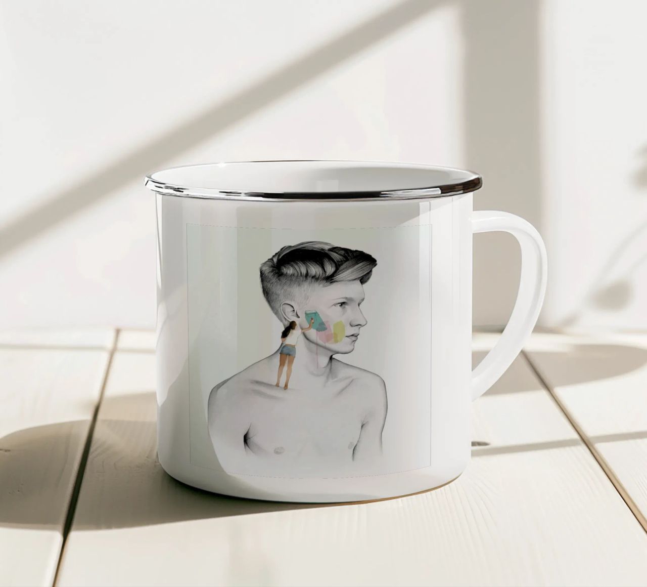 Paint Me tazza in smalto da Ina Stanimirova