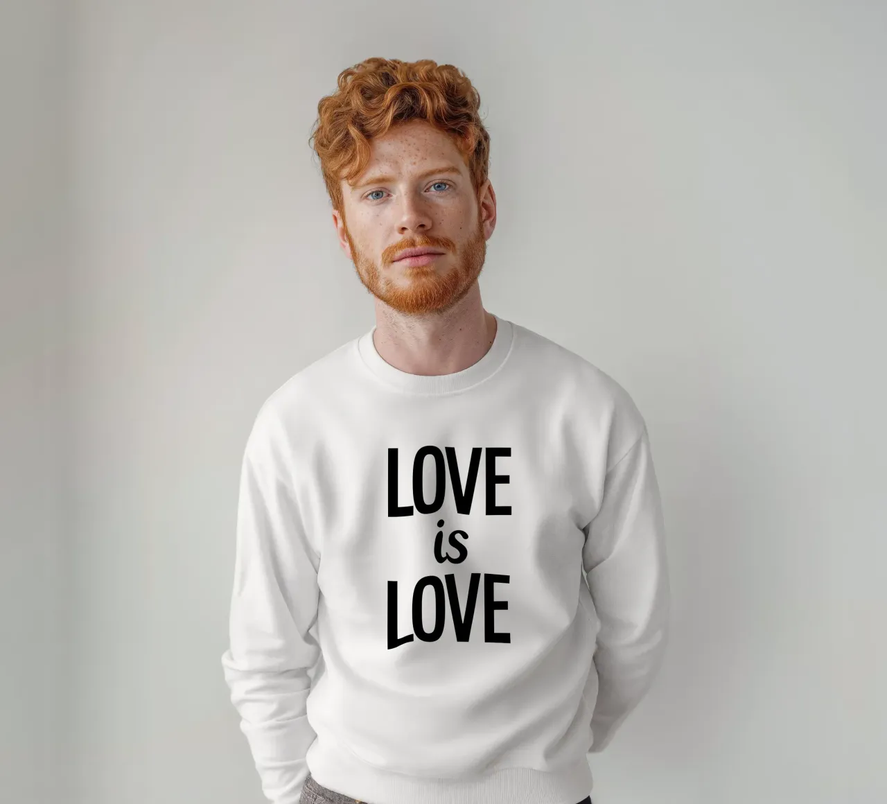 L'amore è amore Tipografia felpa da YV TYPOGRAPHY