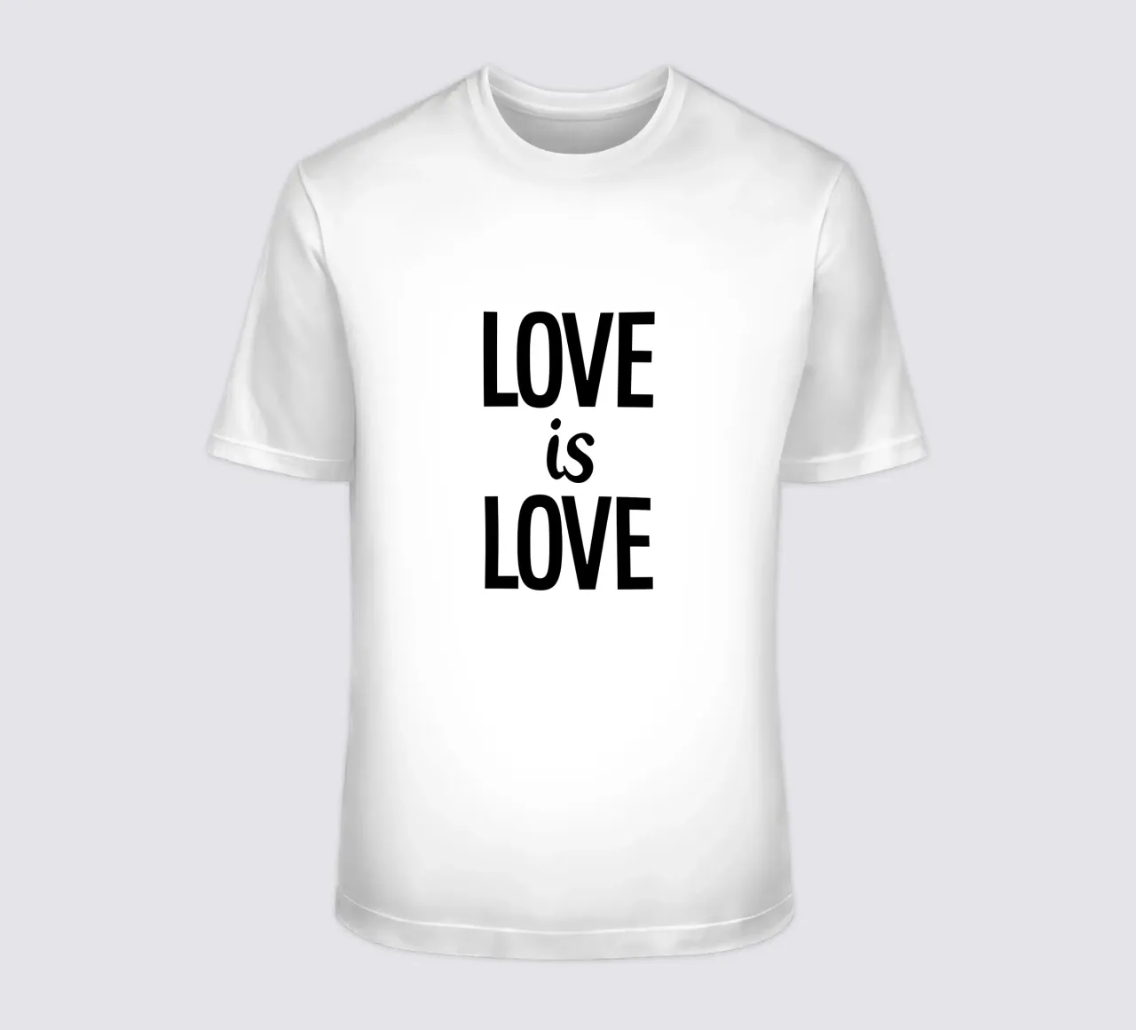 L'amore è amore Tipografia t-shirt da YV TYPOGRAPHY