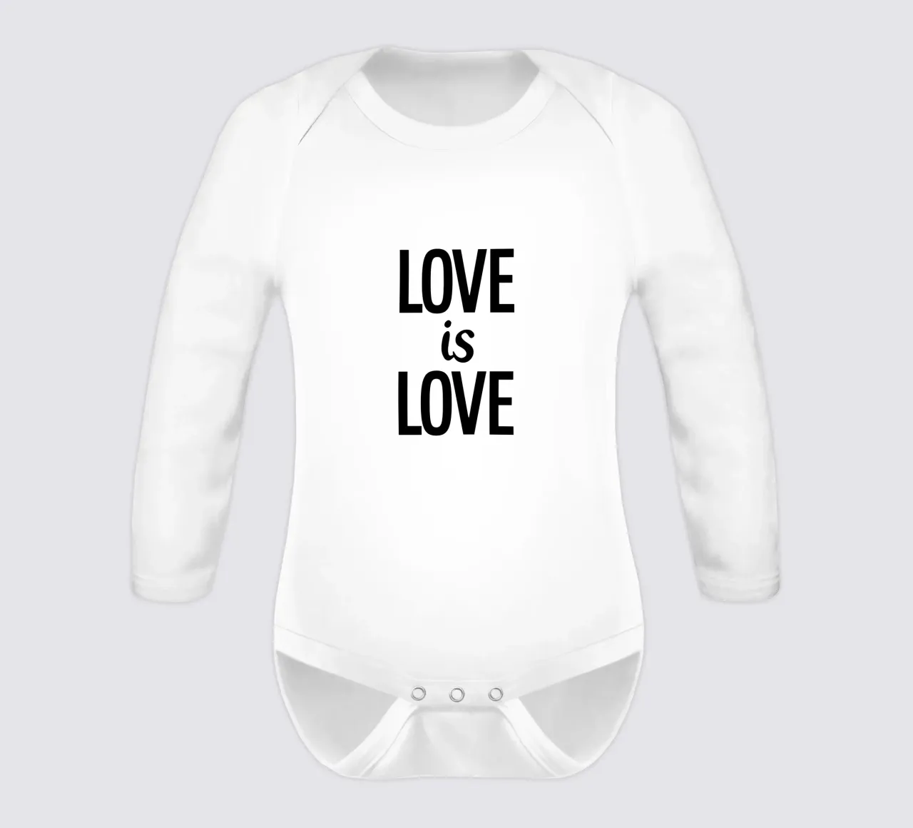 L'amore è amore Tipografia body neonato maniche lunghe da YV TYPOGRAPHY