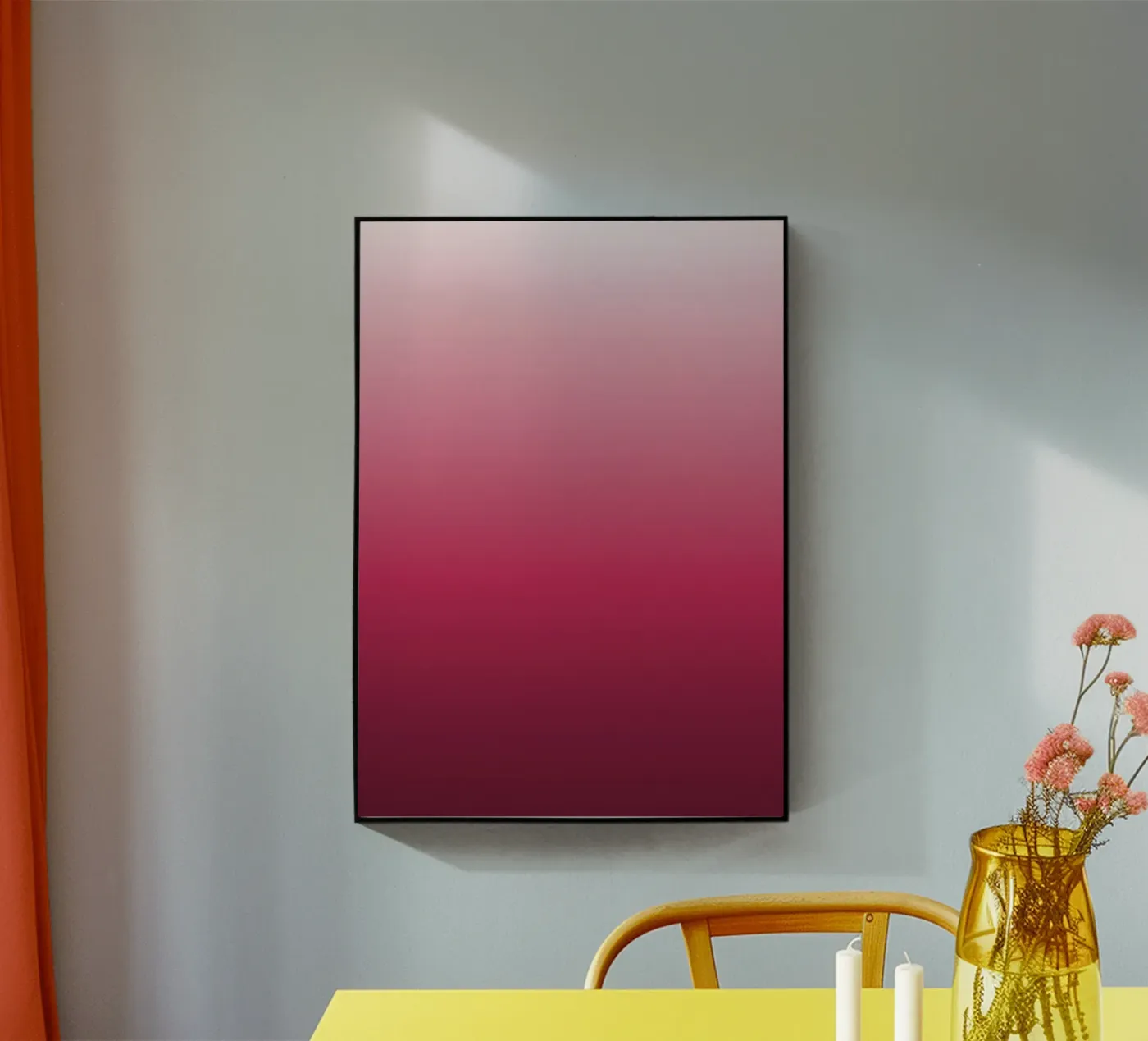 Rose bonbon plexiglass da Idées & Création