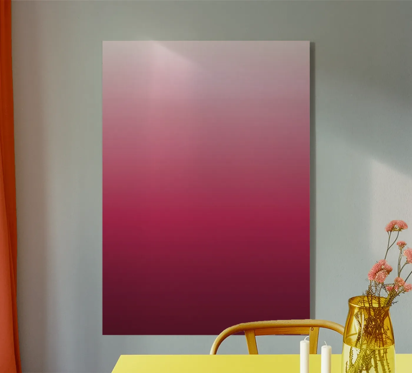 Rose bonbon plexiglass da Idées & Création