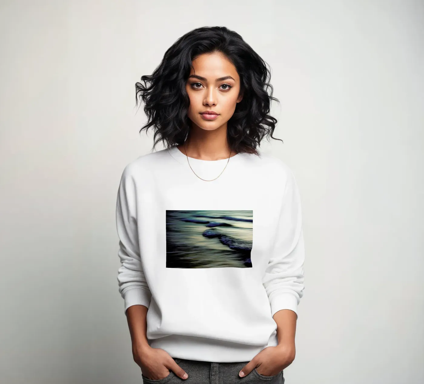 Waves sweatshirt by Tal Paz-Fridman