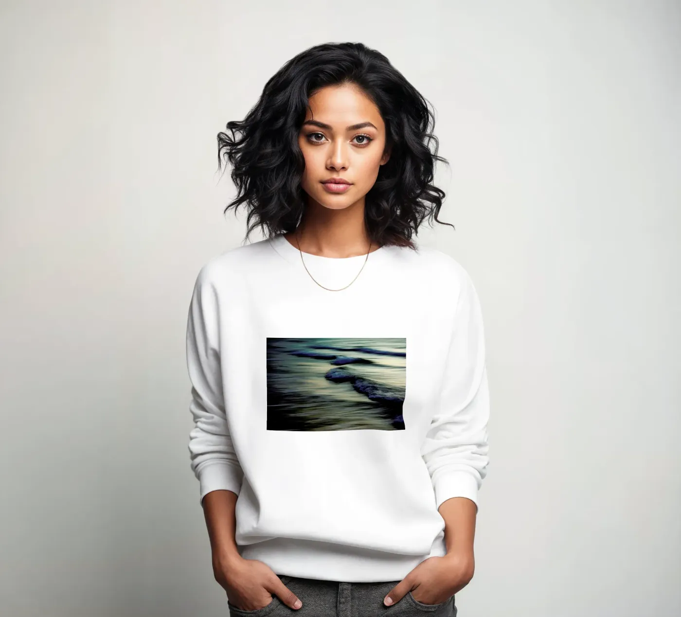 Waves sweatshirt by Tal Paz-Fridman