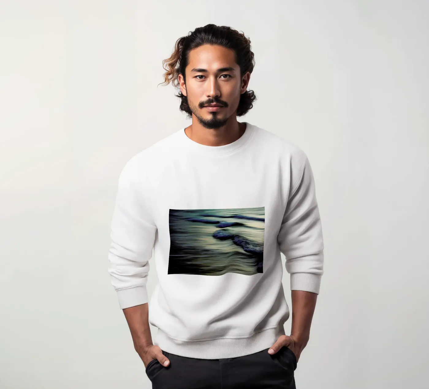 Waves sweatshirt by Tal Paz-Fridman