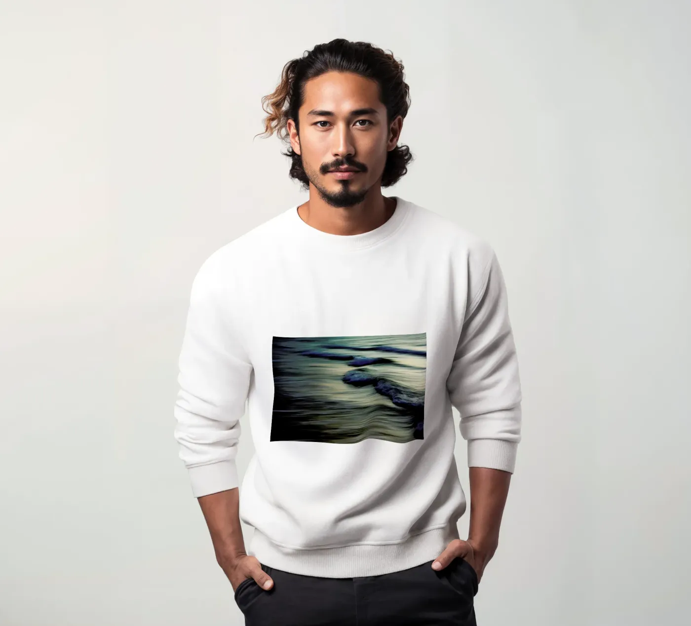 Waves sweatshirt by Tal Paz-Fridman