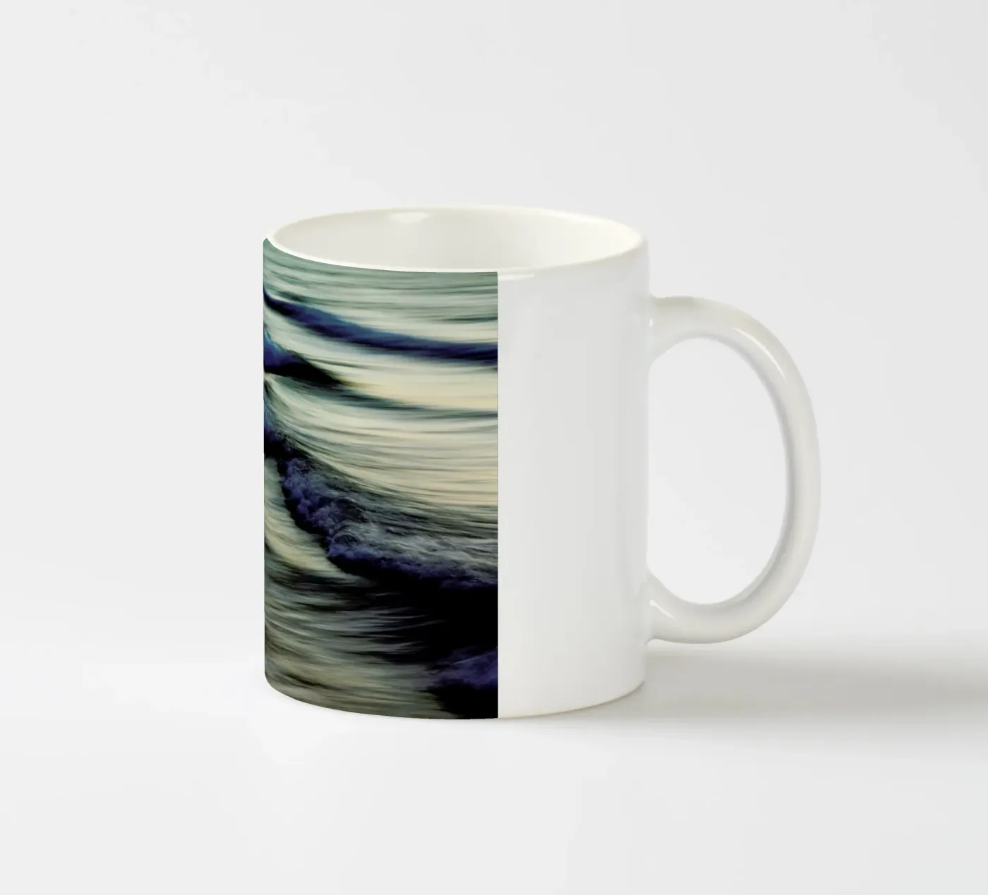 Waves ceramic mug by Tal Paz-Fridman